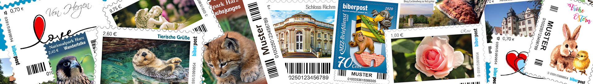 biber post-Briefmarken
